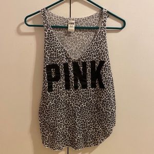 Cheetah print pink tank